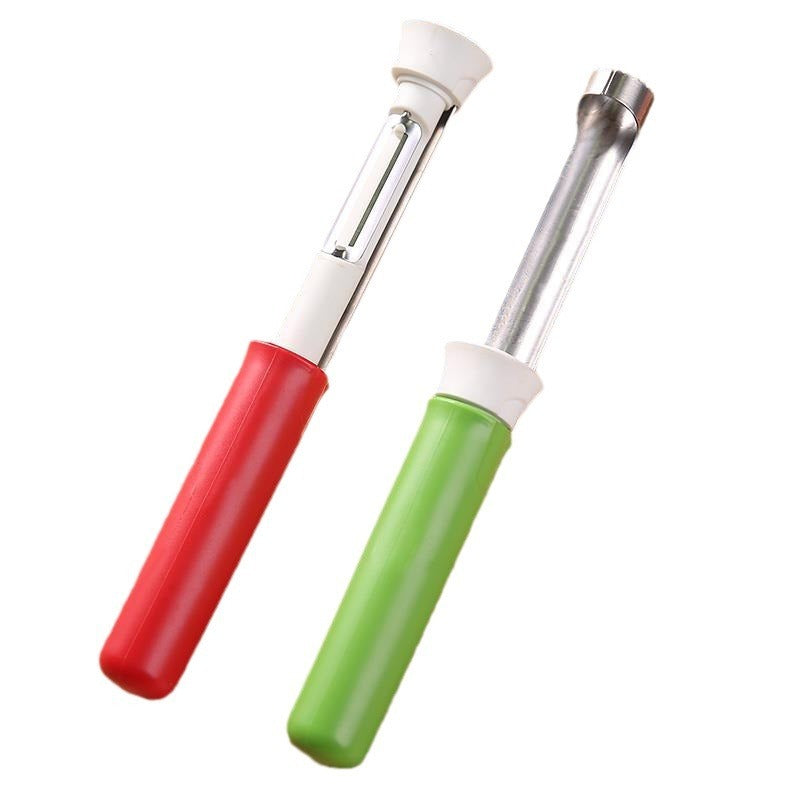 Stainless Steel Two-in-one Shrink Fruit Peeler